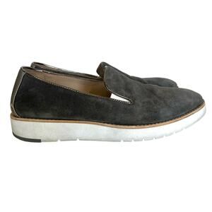 Johnston & Murphy Women's Loafer Slip-On Gray Suede Sporty Penelope 8.5